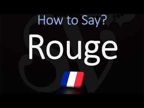 How to Say Red in French? Color Pronunciation | How to Pronounce Rouge