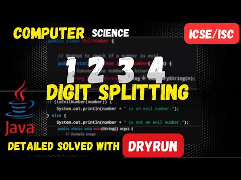 Digit Splitting in Java | ICSE Class 9 & 10 Java Program | Number Handling Explained Simply