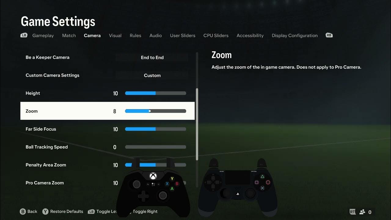How to Change Camera Zoom in FC 24 Adjust Camera Zoom Option in EA