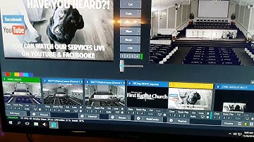 Livestream setup using vmix and PTZcameras over NDI.