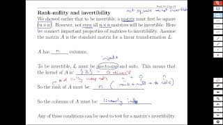 Week10 Page13 Rank Nullity and Invertibility