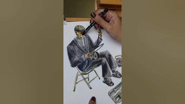 Trying to get better at drawing people using water...