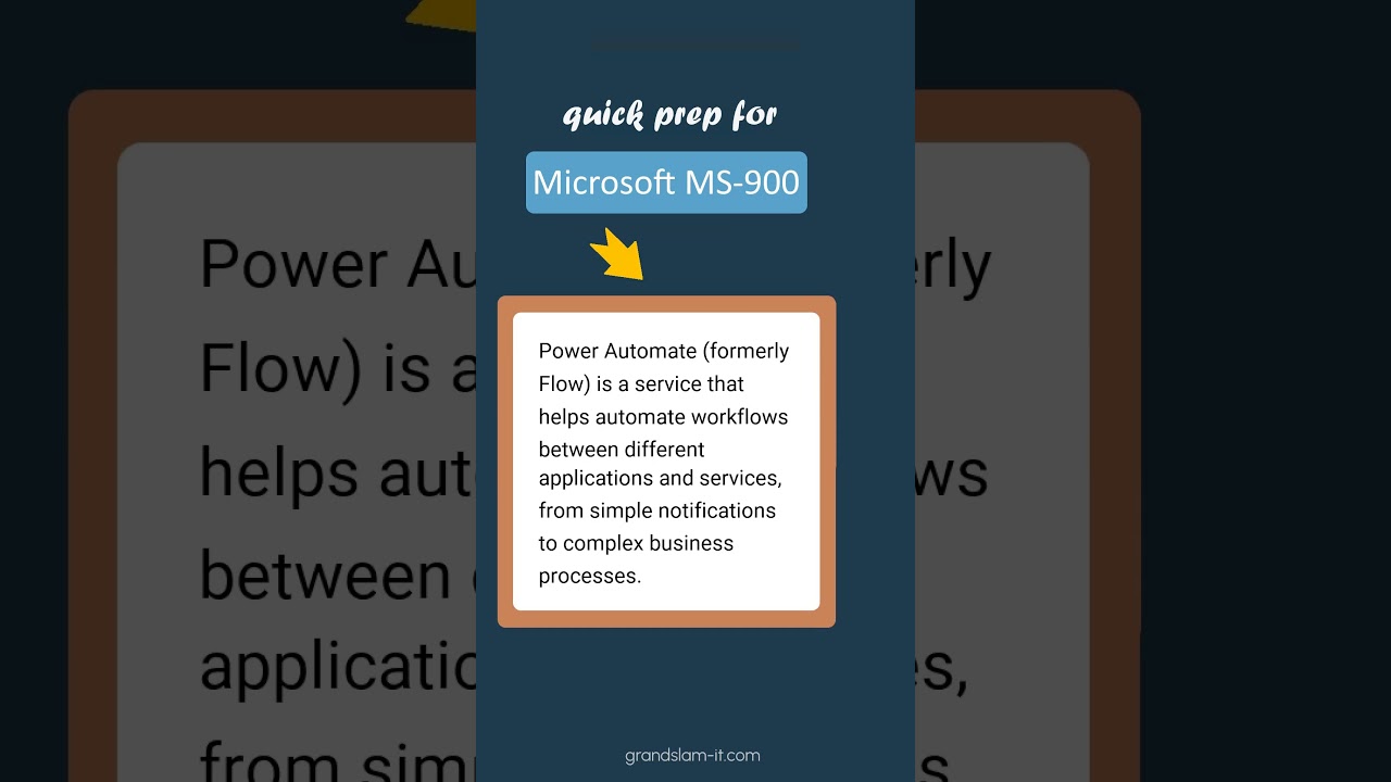 Power Automate - MS-900