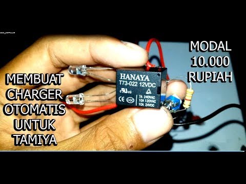 CARA MEMBUAT CHARGER ACCU OTOMATIS ON/OFF MURAH, BEGINI CARANYA !. 