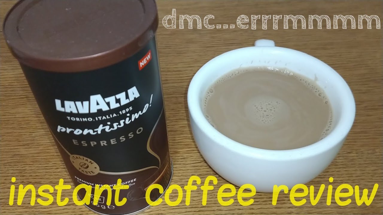 Lavazza Prontissimo Espresso 'Premium' Instant Coffee Review. YouTube