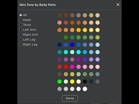 How To Change Individual Body Part Colours On Mobile Roblox Youtube - how to have different color body parts in roblox