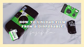 HOW TO UNLOAD FILM FROM A DISPOSABLE CAMERA // FUJIFILM screenshot 4