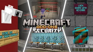 Security Add-On Full Showcase | Minecraft Bedrock Addon Marketplace