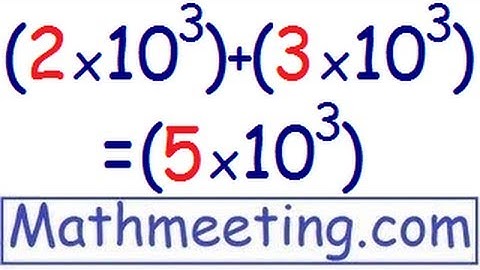 Scientific Notation - Adding and Subtracting