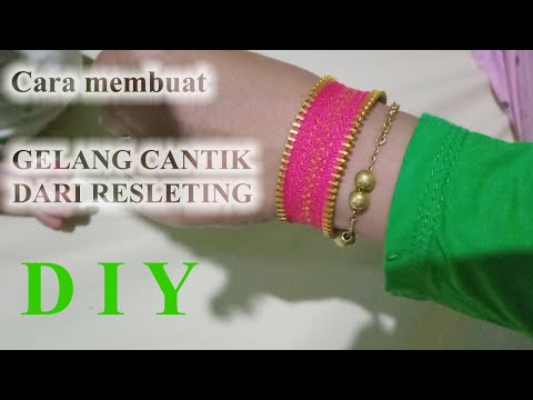 Video: Cara Membuat Gelang Ritsleting Asli