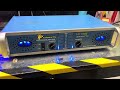 Technical pro lx1000 bluesilver power amplifier stereo test