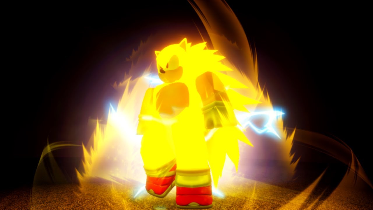 SONIC SE TRANSFORMA EM SUPER SONIC no ROBLOX !! (Super Sonic