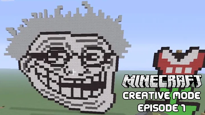 Minecraft Creative Mode! Pixel Art Episode 1