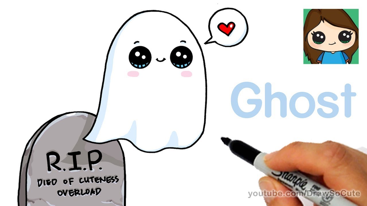 How to Draw a Ghost Super Easy - YouTube