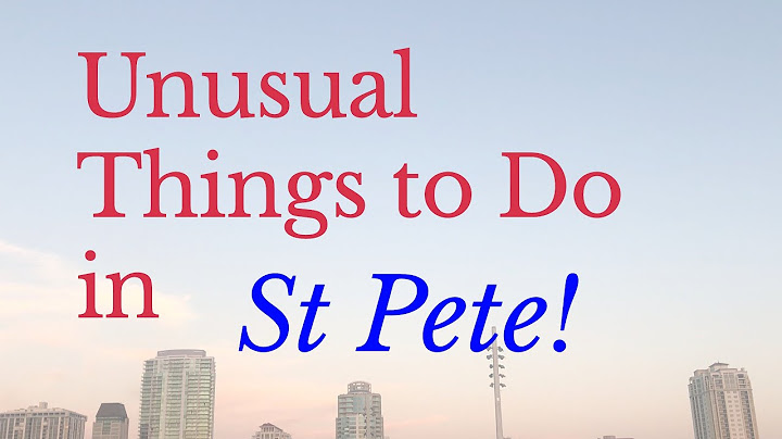 Fun things to do in st pete this weekend