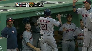 HOU@BOS: Fowler scores on error to open the scoring