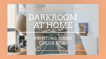 Color Darkroom Printing at Home -- How to Print 35mm color negative on Fuji Crystal Paper