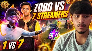 STREAMERS SHOCKED AFTER THIS CLOUCH 🤯|ZORO VS 7 STREAMERS 🔥#bgmi #pubgmobile #reaction 