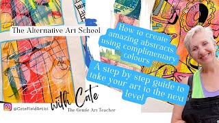 How to create amazing abstracts using complimentary colours. A step by step tutorial