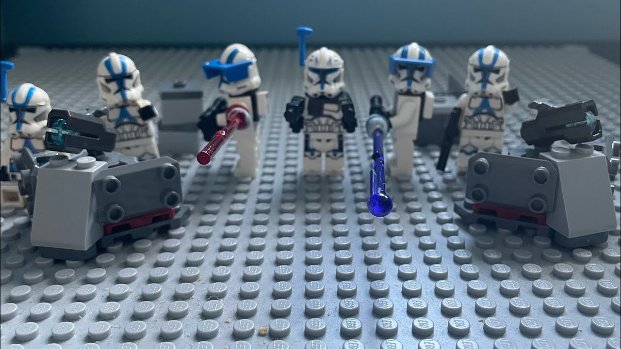 The 501st attack driods in a cool fight! - YouTube