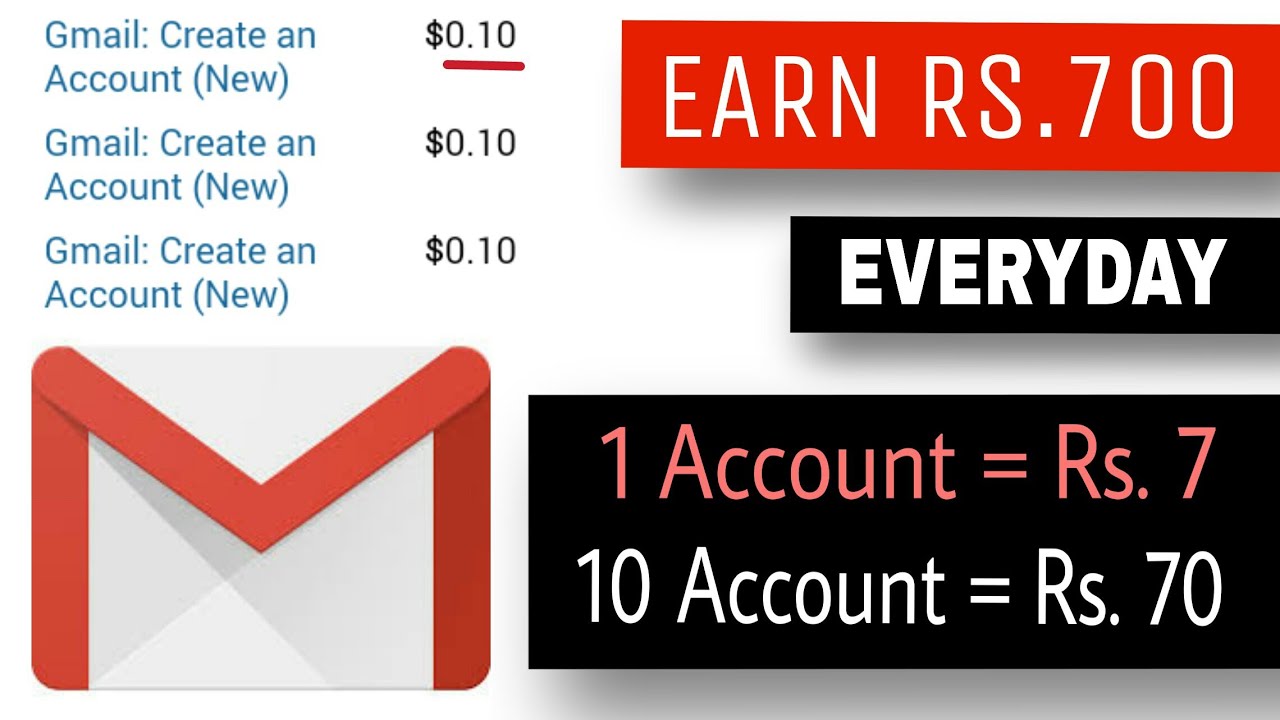 gmail account make money