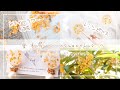 [vlog]金木犀ドライフラワー作成からピアスになるまで～退色具合や気泡が入りにくくする方法～[ハンドメイド DIY レジン]