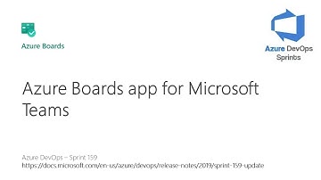#azuredevopssprints 159 - Azure Boards app for Microsoft Teams