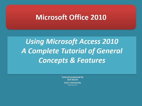 Access 2010 Tutorial: A Comprehensive Guide to Access - Access Made Easy