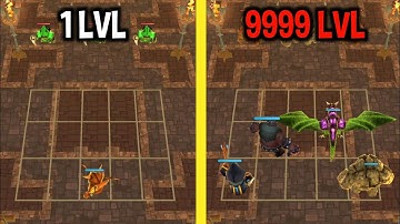 MAX LEVEL in Merge Monsters Dungeon Raid Game