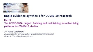 Part 3: The COVID-NMA project: Building & maintaining an online living platform for COVID-19 studies News