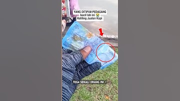 Teg4 Sekali, Pedagang Kopi Keliling Kena Tipuu Uang Mainan #shorts