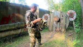 Knife Throwing a Sкanf 2 with a revers grip