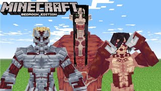 Attack On Titan Addon On Minecraft Pe | Block Titans V0.2 addon | (1.21.80+) screenshot 4
