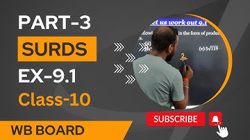 quadratic surds class 10 | ex- 9.1|wb board| WBBSE class 10 math chapter 9|part 3|ganit prakash