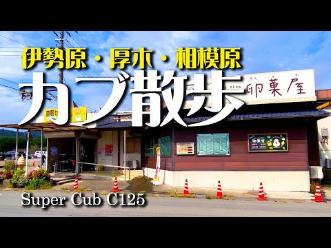 【カブ散歩】伊勢原、厚木、相模原をカブ散歩する!日向薬師の彼岸花、卵菓屋のプリン、南哲のうどん|スーパーカブC125【モトブログ#109】#プリン #うどん #彼岸花 #コーヒー #カフェ