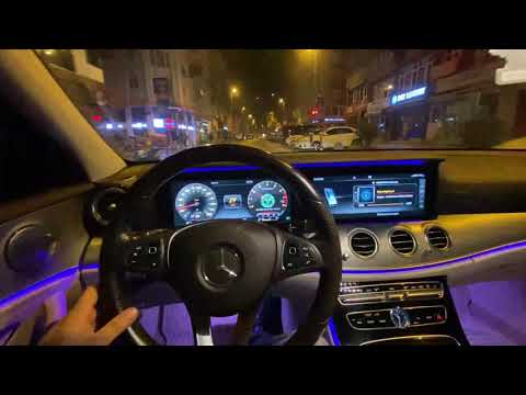 MERCEDES BENZ E180 AMG İNCELEME | GECE SÜRÜŞ | GECE İÇ AMBİYANS | YAKIT TÜKETİMİ 0-100 HIZLANMA