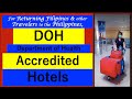 Department of Health (DOH) Accredited Hotels for Quarantine (Jamey Iris TV Vlog #56)