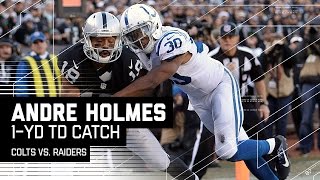 Nate Allen Picks Off Andrew Luck & Derek Carr's TD Pass to Andre Holmes! | NFL Week 16 Highlights