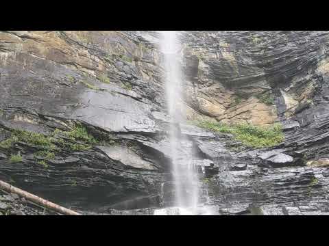 The Upper Falls of the Rainbow Falls in Jones Gap, South Carolina