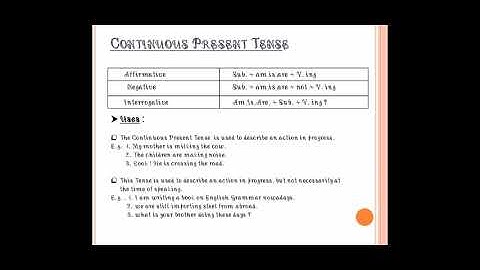 BA Sem-1, Compulsory English, Present Tense, Lecture-2, By. Prof. Shreya Trivedi