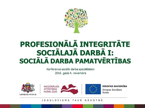 Profesionālā  integritāte sociālajā darbā I: Sociālā darba pamatvērtības. 1. daļa