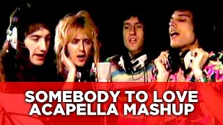 Video thumbnail of "Queen - "Somebody To Love" Acapella (Vocal Only) Concert Mashup"
