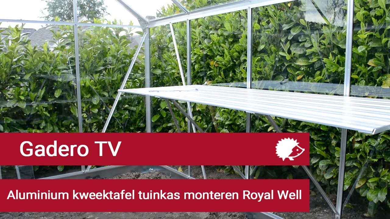 Aluminium kweektafel tuinkas monteren Royal Well