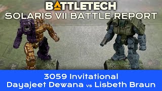 BattleTech Battle Report: Dewana vs Braun