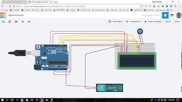 DC voltmeter by arduino ide