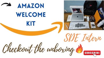 Amazon SDE intern welcome kit 2023| #amazon #welcomekit #sde