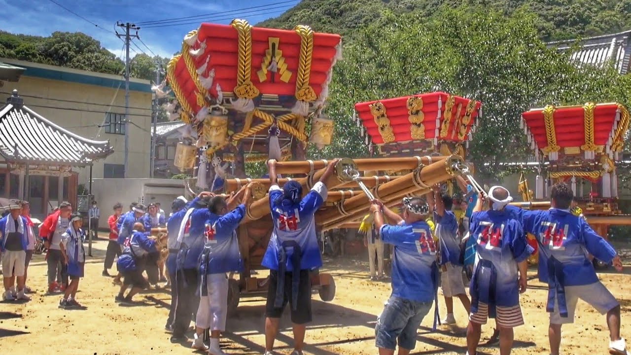 2023.7.30 洲本市由良町 由良湊神社 夏祭り だんじり 宮入り
