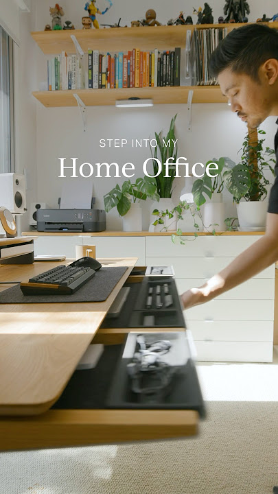 Take a tour of my updated desk setup and home office. #desksetup #homeoffice