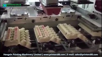 Fully Automatic 3 Color 3 Sides Egg Carton | Egg Tray Pad Printer