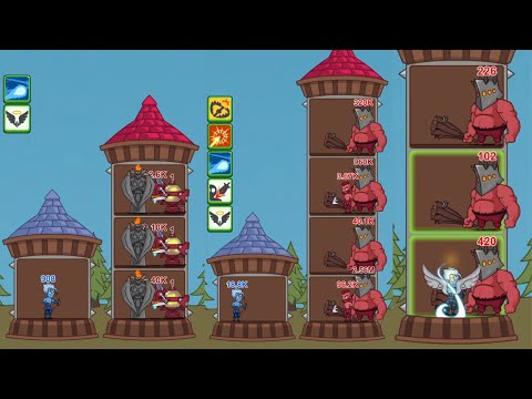 Hero Castle Wars - Level 24 (2nd Castle Stage 12) Give Up Gameplay Android, iOS